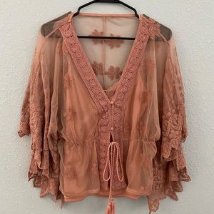 Dusty pink blouse. Size Medium.